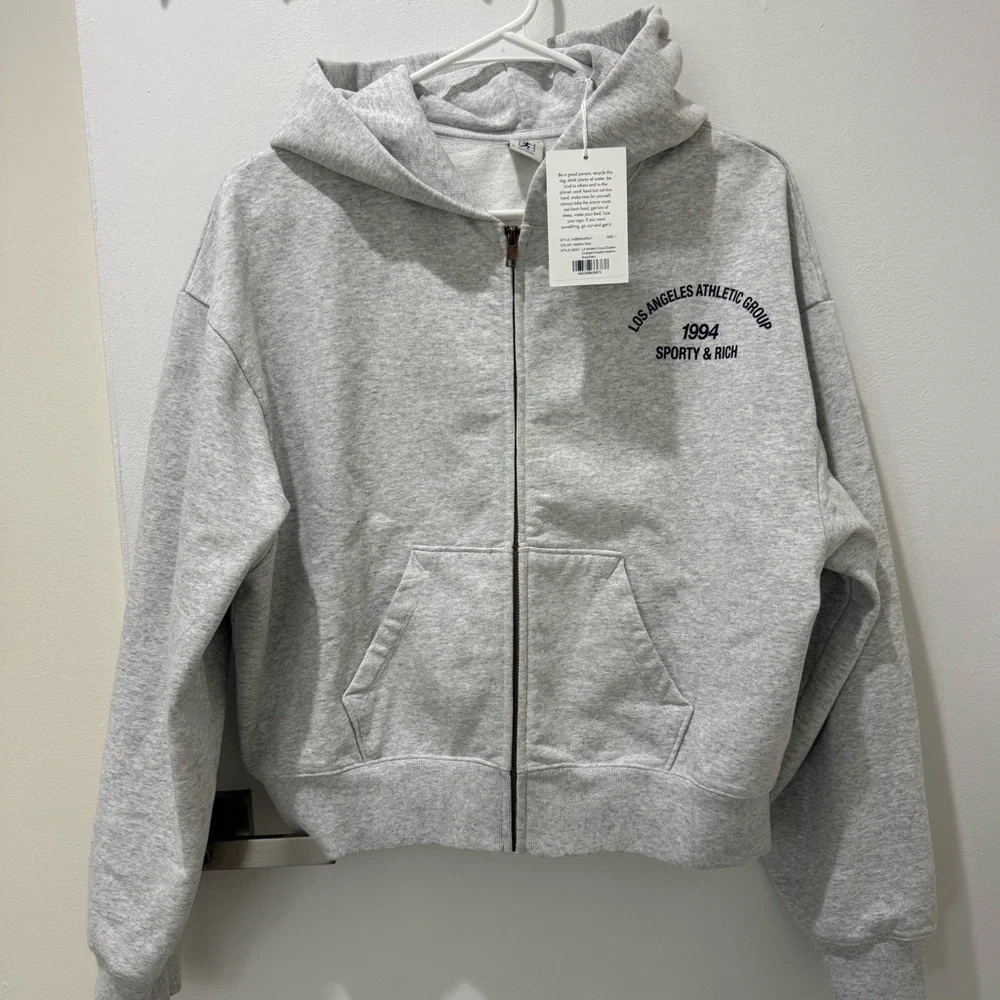 NEW Sporty and Rich 1994 Los Angeles Grey Hoodie Large - Picture 4 of 8
